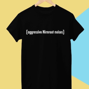 Skyrim t-shirt, nirnroot shirt for men and women, black unisex cotton tee
