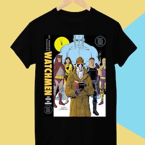 Watchmen t-shirt, shirt for men and women, black unisex cotton tee