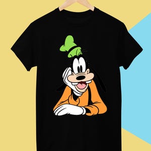 Goofy T-Shirt, Shirt für Männer und Frauen, schwarzes Unisex-Baumwoll-T-Shirt