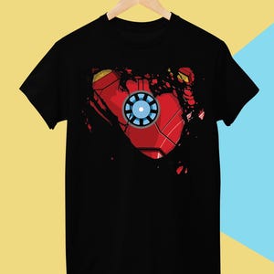 Ironman t-shirt, Avengers Iron-man shirt for men and women, superhero black unisex cotton tee