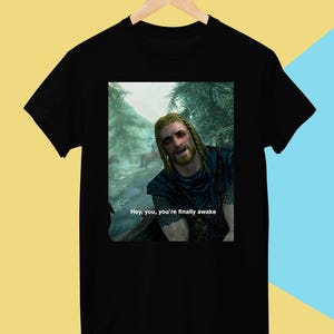 Skyrim t-shirt, shirt for men and women, black unisex cotton tee