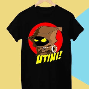 Maglietta Star Wars, maglietta Utini per uomo e donna, maglietta unisex in cotone nero