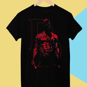 Daredevil t-shirt, shirt for men and women, superhero black unisex cotton tee