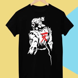 T-shirt Tekken, chemise Gouki pour homme et femme, t-shirt en coton unisexe noir