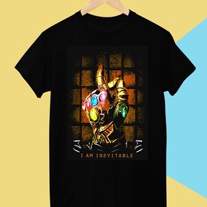 Thanos t-shirt, Avengers shirt for men and women, superhero black unisex cotton tee