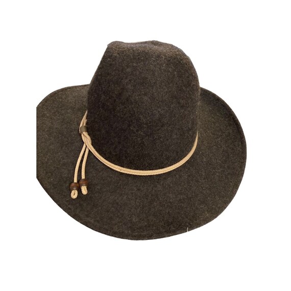 Mens Dorfman Pacific Wool Felt Hat XL Charcoal Ro… - image 4