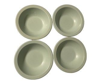4 Texas Ware Bowls Mint Green Melamine Salad Dessert Soup 5.75” Across 1.5” High