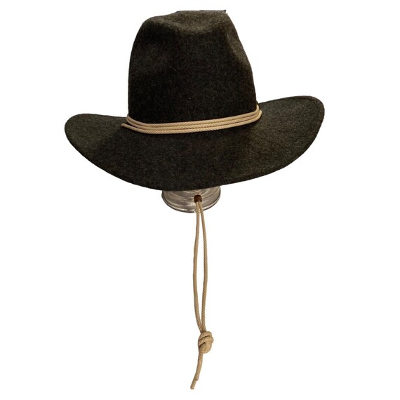 Mens Dorfman Pacific Wool Felt Hat XL Charcoal Ro… - image 2