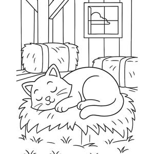 Farm Coloring Book for Kids – 30 Printable Pages (digital PDF + JPG ...
