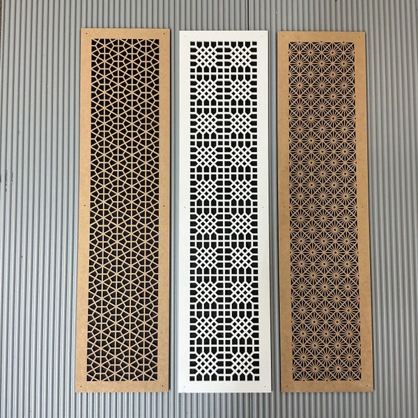 Custom Wood Vent Cover | 1/4” Thick Decorative MDF Vent Cover for walls and ceiling (Listing 2 of 2 Larger Sizes)