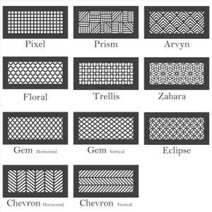 Custom Wood Vent Cover | 1/4” Thick Decorative MDF Vent Cover for Walls ...