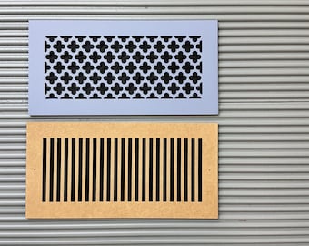 Custom Wood Vent Cover | 1/4” Thick Decorative MDF Vent Cover for walls and ceiling (Listing 1 of 2 Smaller Sizes)