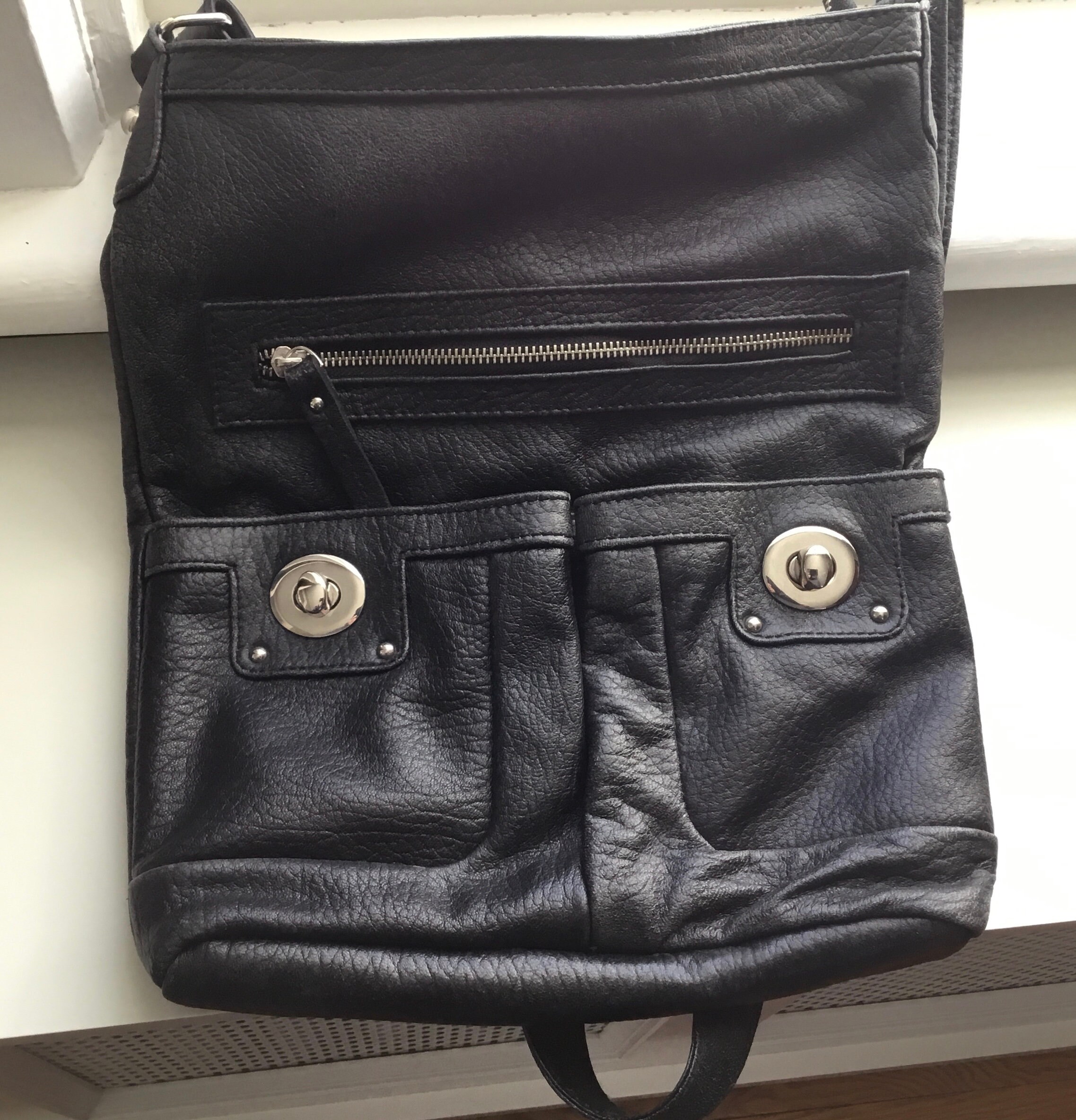 danier leather crossbody bolsa