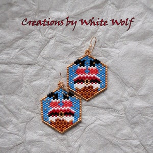 Santa Stuck in Chimney Earrings - Fun Holiday Earrings - Handmade Christmas Earrings