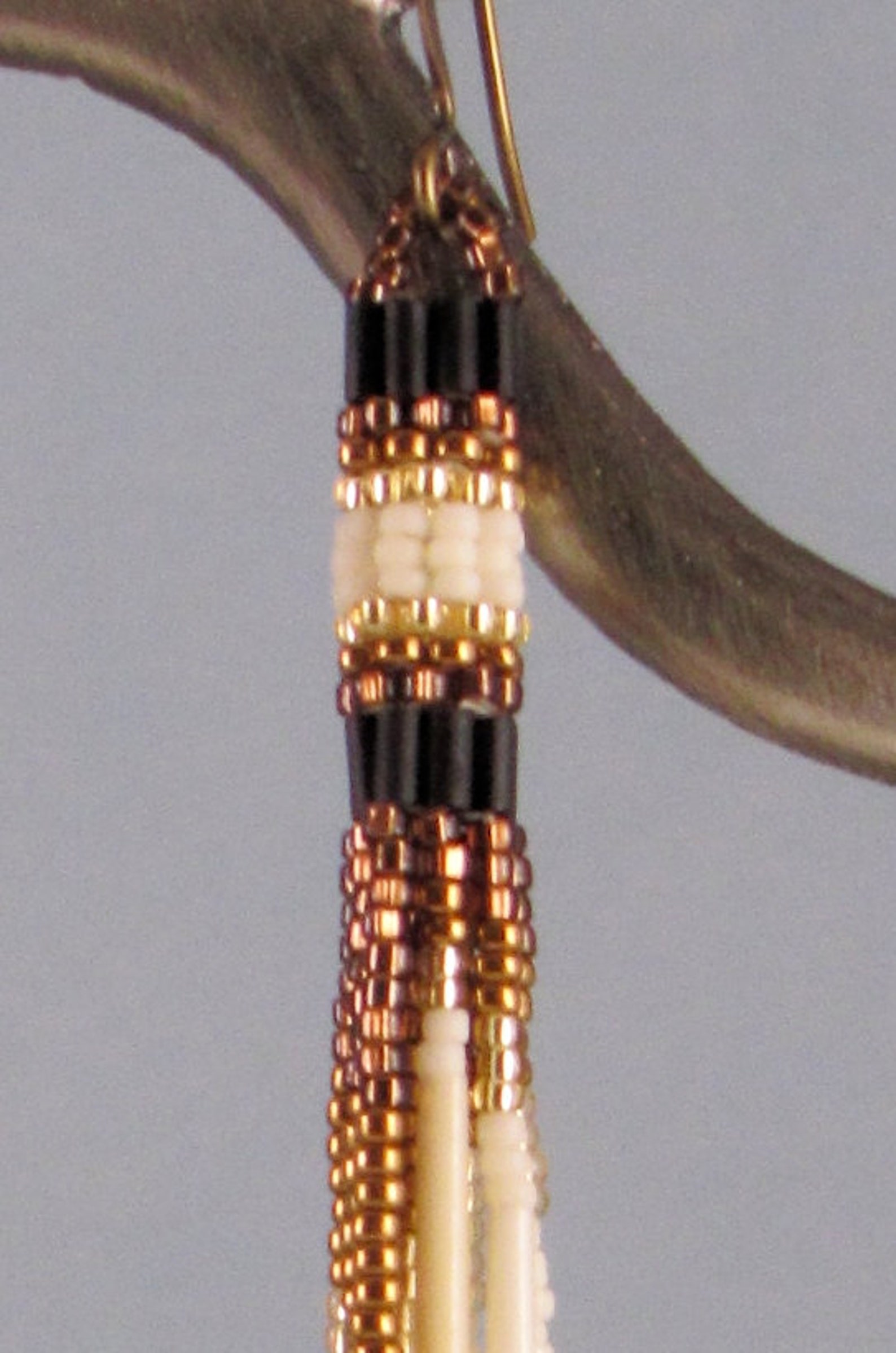 Download Long Cascading Porcupine Quill Earrings Brown Quill | Etsy