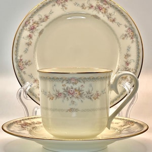 VINTAGE Noritake &quot;LINDA&quot; 997 Trio - Cup, Saucer & Side Plate