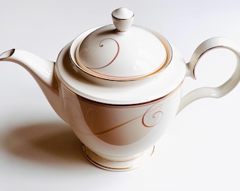 Teapot & Lid Golden Cove by NORITAKE - Etsy