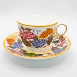 Minton Pioner Mönster 130 Fint Benporslin Duo Kopp & Fat England 1992