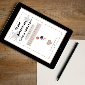 Space Adventures- Toddler Printable Activity & Colouring Pack (Age 3+)