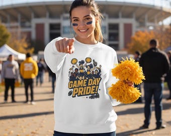 College Game Day Pride Sweatshirt, Universitätssport-Fanbekleidung