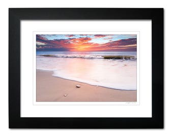 Beach Sunrise Seascape Print Delaware Beach Photography | Etsy