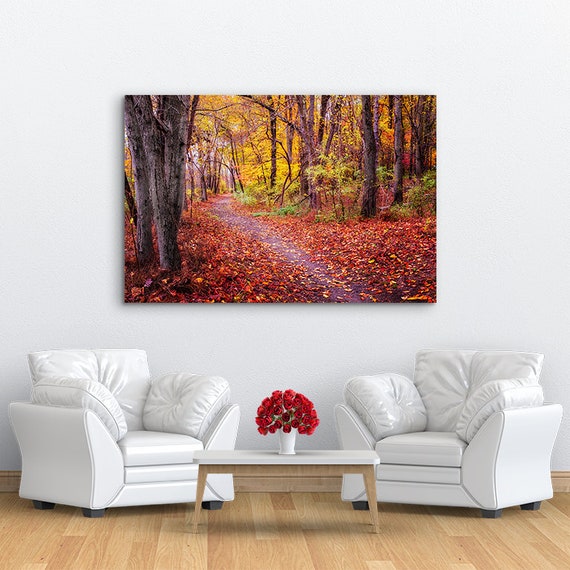 kofferbak Strikt importeren Autumn Landscape 45x30 Inches Extra Large Wall Art Vivid | Etsy
