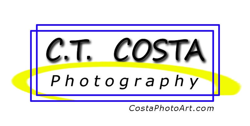 May include: A yellow and blue logo with the text "C.T. COSTA Photography" and the website "CostaPhotoArt.com" below.