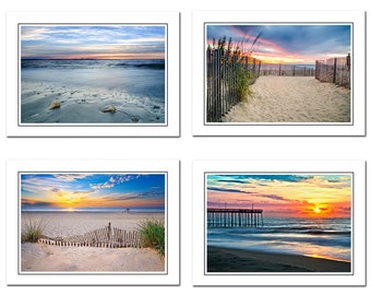 Beach Themed Photo Notecards Includes Envelopes, Photography Cards, Blank Greeting Card, Thank You Card, blank note cards