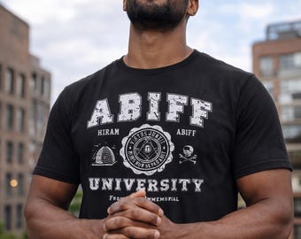 T-shirt pour hommes d'inspiration maçonnique de l'Université Abiff
