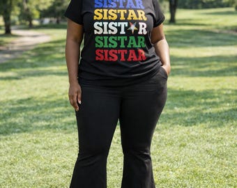 Chemise SiSTAR | Vêtements Eastern Star Sisterhood, T-shirt aux couleurs de Star Point