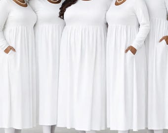 Robe de réunion OES modeste et approuvée par les rituels (taille plus)
