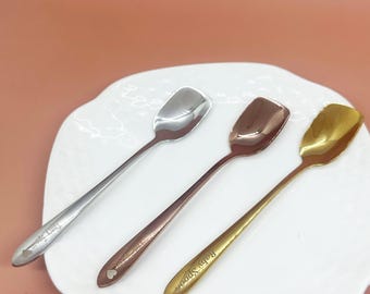 Cucchiai da dessert personalizzati in acciaio inossidabile, cucchiaini da gelato personalizzati, cucchiaini da caffè, cucchiaini da tè, stoviglie, regali di compleanno, regali di anniversario