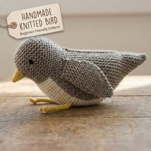 Bird Knitting Pattern PDF: Beginner-Friendly Plush Toy Tutorial | Vintage-Inspired DIY Doll Guide