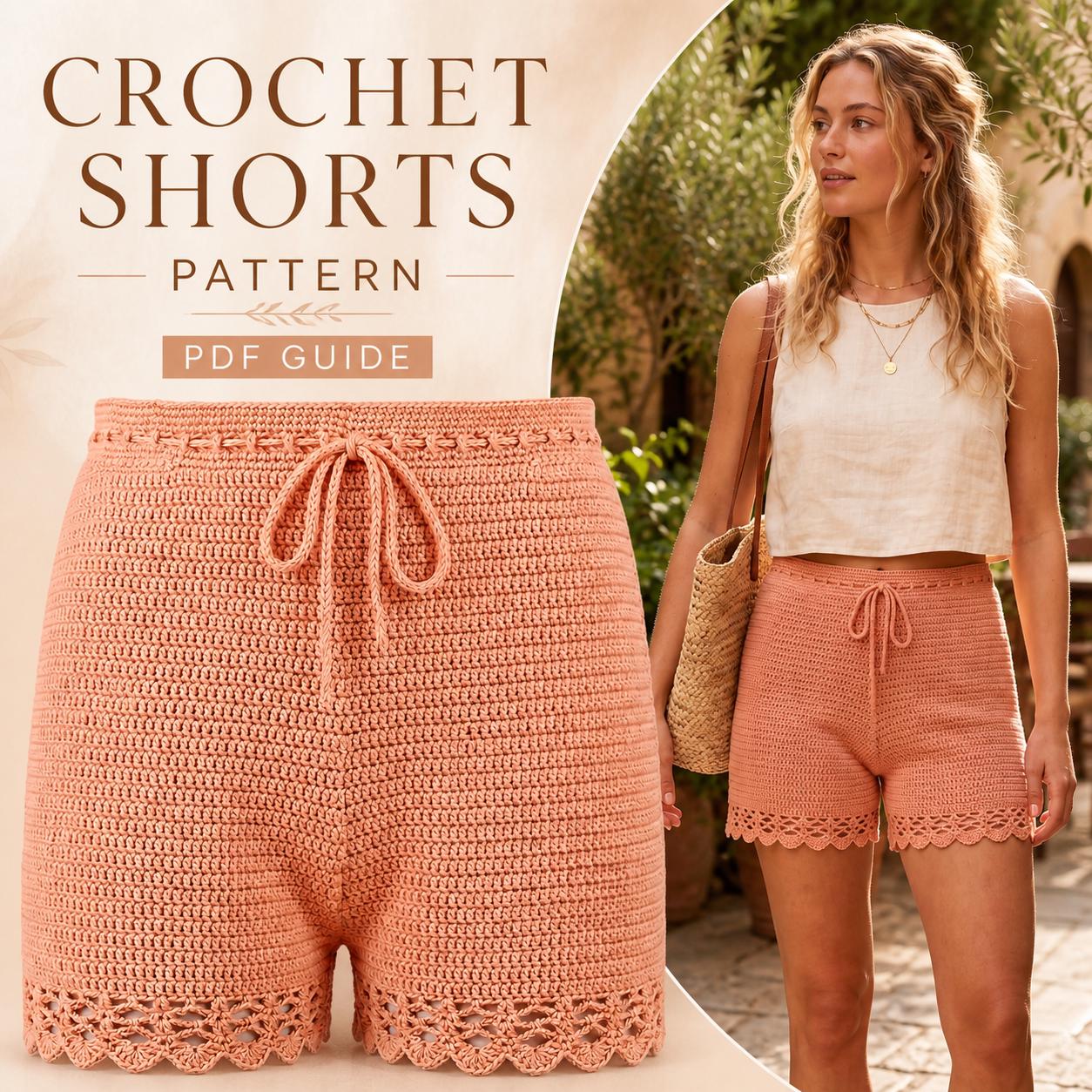 30 Women’s Crochet Shorts Patterns To Make Before Summer Hits 24 High-Waist Shorts with Scalloped Lace Hem