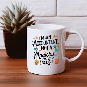 Accountant Gift Mug, Office Coffee Cup, CPA Present, Finance Tea Mug, Accounting Graduation Gift, Financial Analyst Mug