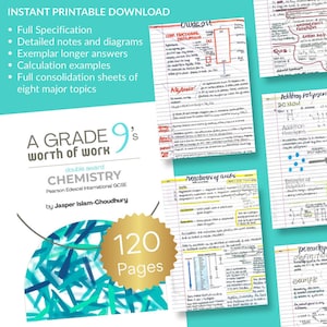 IGCSE/GCSE Grade 9 Chemistry Notes Edexcel (Double Award)