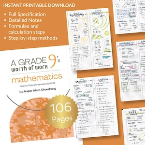 IGCSE/GCSE Grade 9 Maths Notes Edexcel