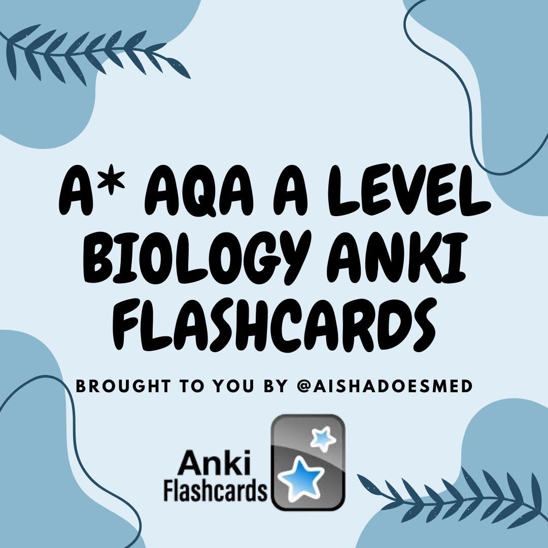 AQA A Level Biology Anki Flashcards: Exam Revision (anki App Download ...