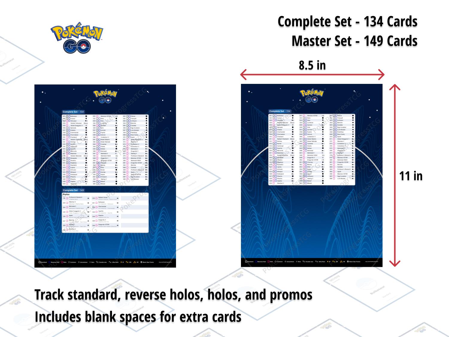 all cards in pokemon go set Pokémon GO Complete Set + Promos – 2022| TradingCardSets.Com main image 1