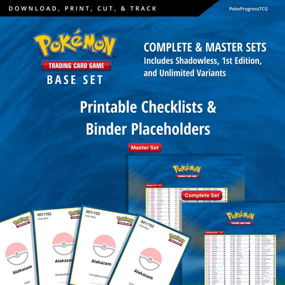 pokemon card base set list Base Set Complete Master Set (102/102) 1999 [MP-DMG]| TradingCardSets.Com main image 0