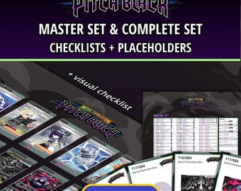 Pitch Black Master Set Checklist & Placeholders | Mega Evolution TCG (PDF Digital Download)