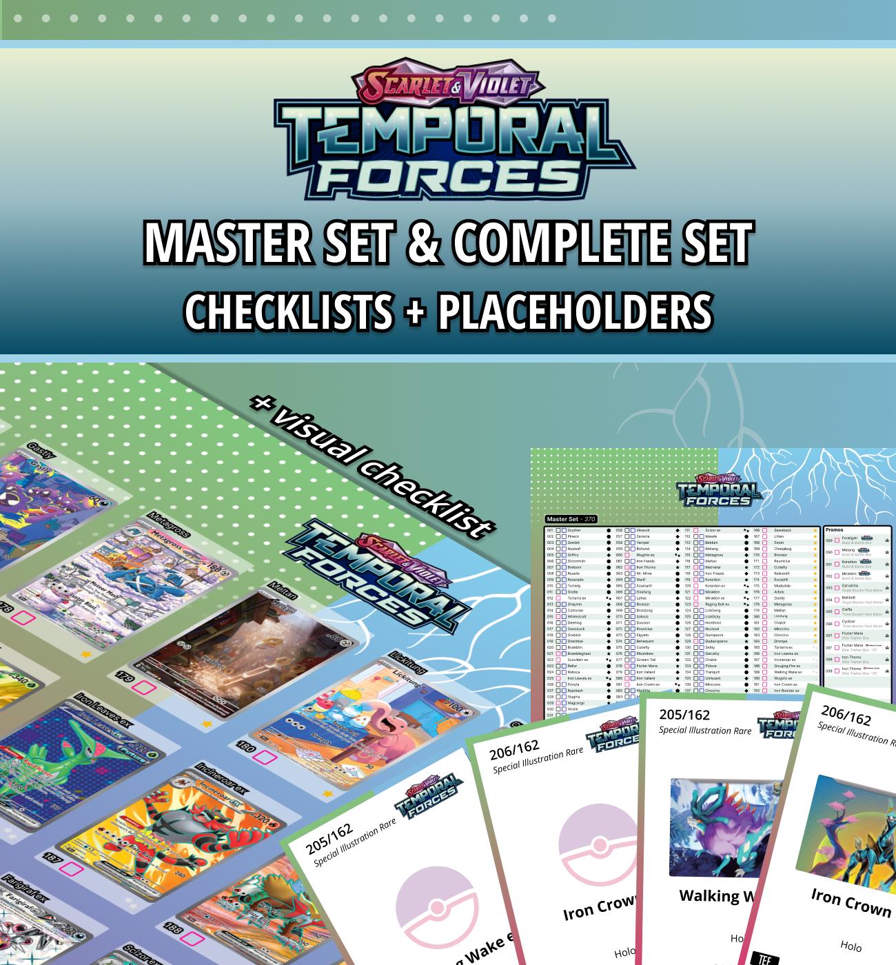 pokemon temporal forces card list english Expansion Overview Temporal Forces Master Set and