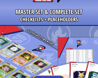 Base Set 2 Master Set Checklists and Binder Placeholders | Unlimited | WOTC | Vintage Pokemon TCG