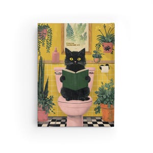 Cat Lover Journal, Quirky Notebook for Cat Lovers, Cute Blank Diary, Unique Cat Design Sketchbook, Gifts for Writers, Animal Lover