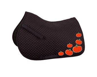 Halloween Pumpkin Saddle Pad – Quilted All-Purpose/Jumping/Dressage Pad