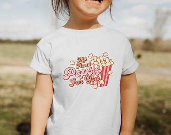 My Heart Pops For You – pełnokolorowy, żywy, gotowy do druku transfer DTF