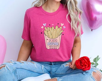 Fries Before Guys Pastel Purple - Full Color Vibrant Ready-to-Press DTF Transfer