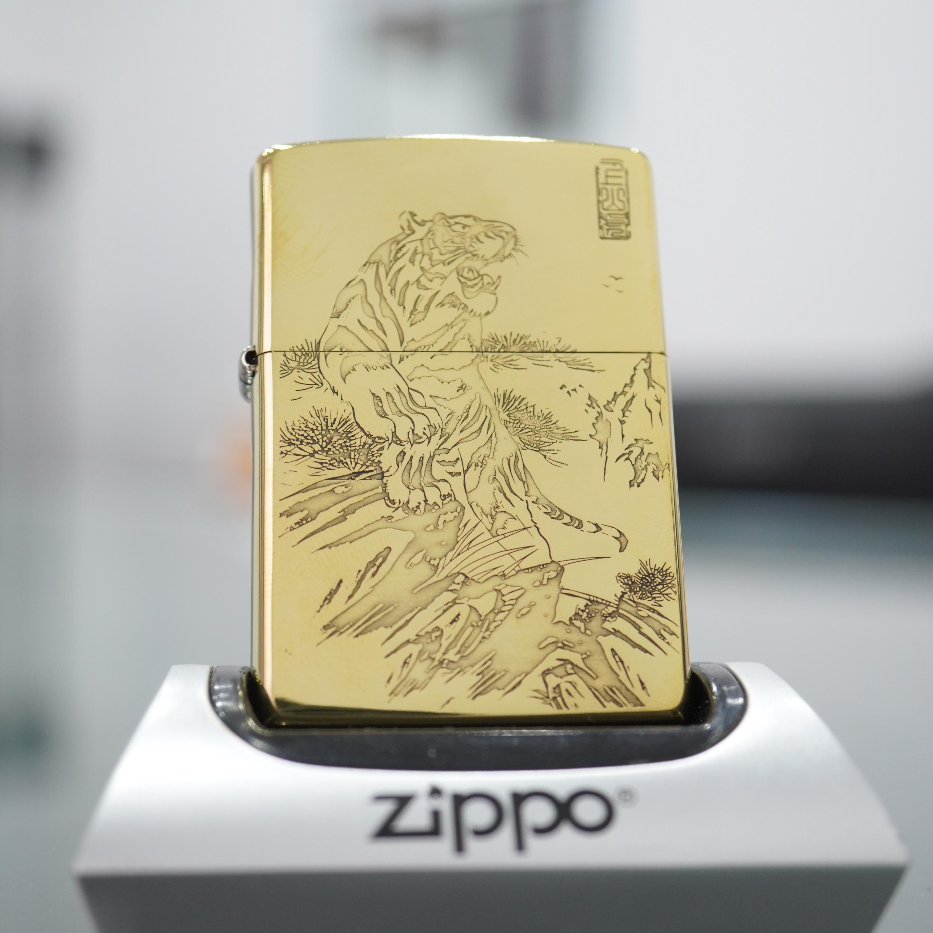 Tiger Zippo - Etsy