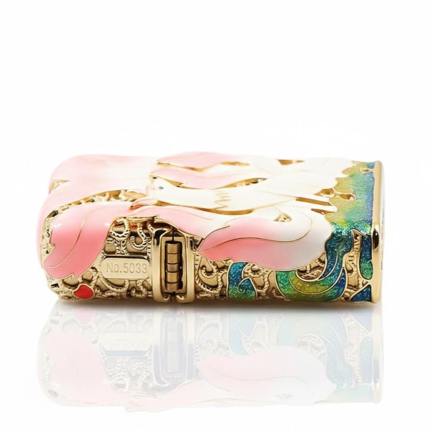 Zippo Kitsune Nine Tailed Fox Lighter - Enamel Art Zippo , 3D Deep