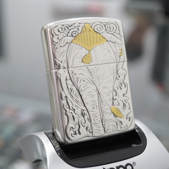 elephant cigarette lighter India Restoration This laser fancy fill lighter is finished on a Black Ice lighter. Elephant Lighter - Etsy Canada